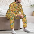 thumbnail image 7 of Honeii Easter Pattern Mens Pajamas Set,2pcs Men's Lounge Long Sleeve Sleep Shirt and Pajama Bottoms Sleepwear Set,Mens Pjs Sets-X-Large, 7 of 7