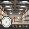 thumbnail image 3 of 6 Pack 300W UFO LED High Bay Light 45000LM 6000K Daylight Super Bright IP65 Waterproof Commercial Lighting with 5FT US Plug for Warehouse Garage Factory Barn Workshop, 3 of 9