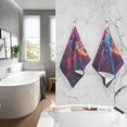 thumbnail image 2 of Coolnut Beautiful Rainbow Parrot Bathroom Towels 2 Pieces 16×28 inches, Cotton Bath Towel Water Absorbent Lightweight Quickdry Towels for Bathroom Ktichen Travel Gym, 2 of 6