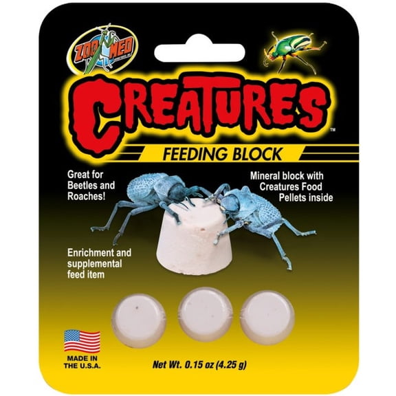 Zoo Med Creatures Feeding Block for Beetles and Roaches