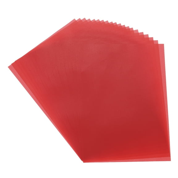 40 Sheet Deep Red Transparency 11.7" x 8.2" Printable Vellum Paper for Printing Wedding Invitations