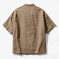 thumbnail image 6 of Aimik Men's V-Neck Short Sleeve Cotton Blend Henley Shirt Relaxed Pullover Style Shirt for Casual Resort and Vacation Wear, 6 of 6