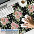 thumbnail image 2 of Long Mouse Pads for Desk,Pioneer Flower Floral Print Pattern Desk Mats on Top Of Desks, Desk Mouse Pad Extra Large with 3mm Non-Slip Base and Stitched Edge for Gaming,Office,Work,Home 47.3"x23.6", 2 of 6
