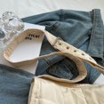 thumbnail image 3 of Bolso de hombro de algodón Acolchado Rombo Casual Shopping Crossbody Bag (Beige), 3 of 8