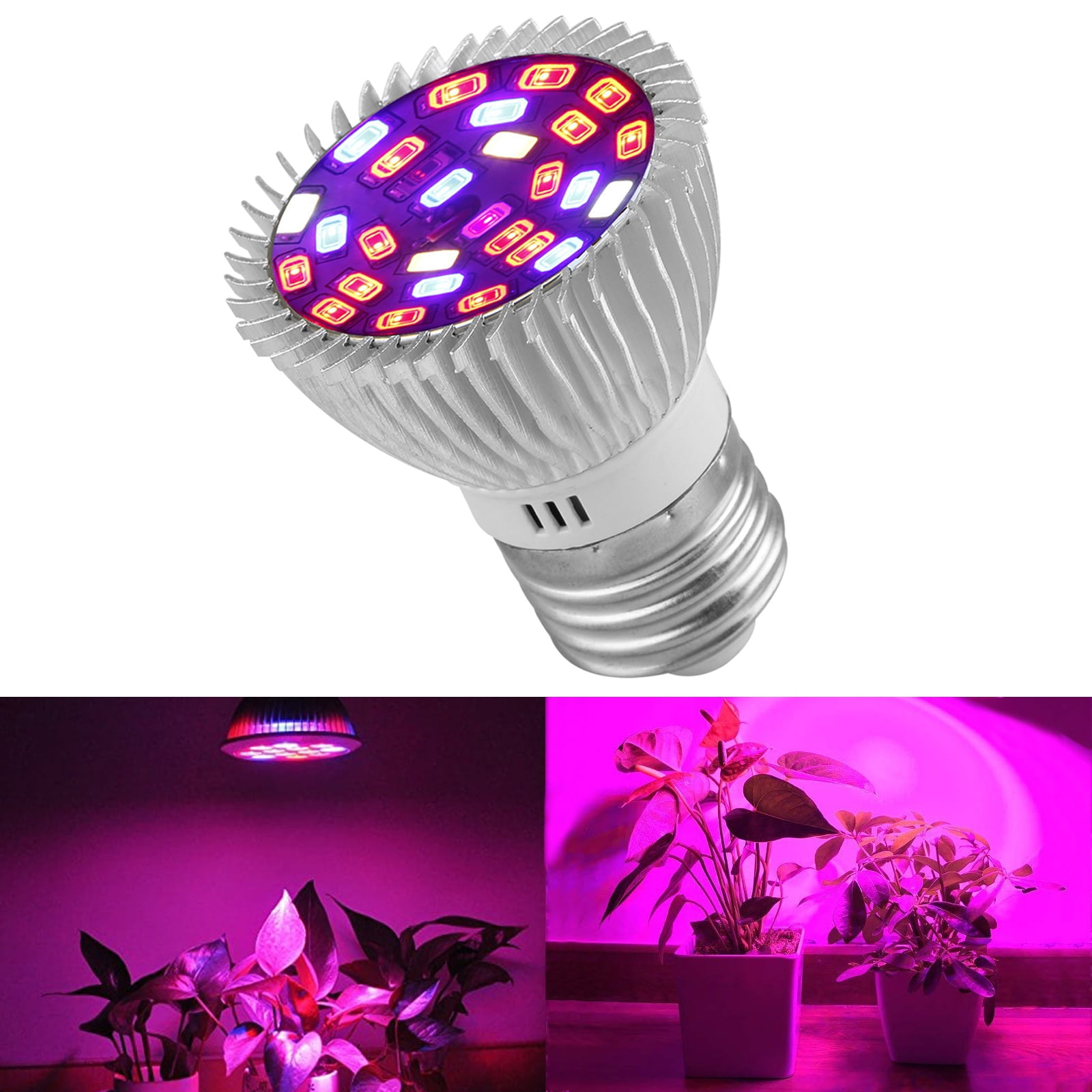 28W E27 LED Pflanzenleuchte Hydroponic Grow Light Lamp Bulb Full Spectrum.