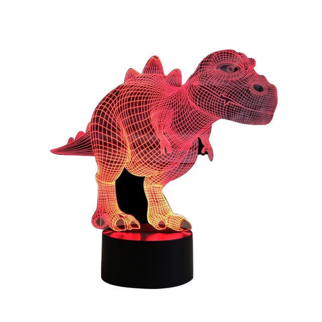 CEHVOM 3D Dinosaur Children Night Lamp Led Colors Changing Lighting Decoration Creative Gift Lamp Bedside Lamp Table Lamp