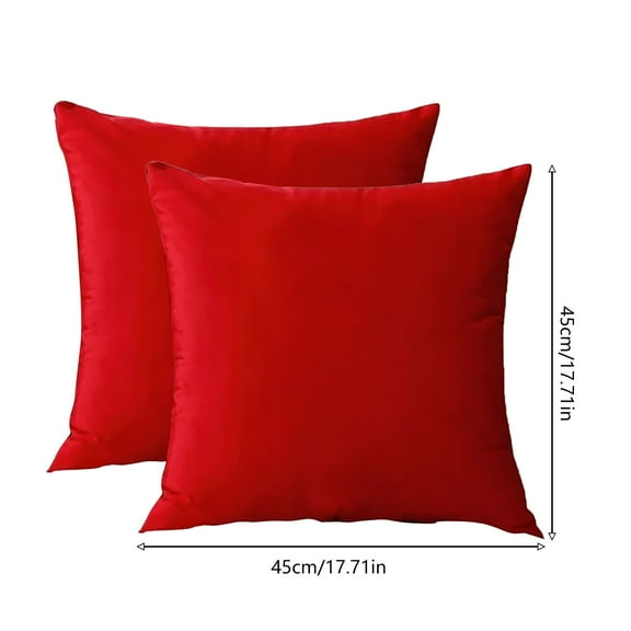Shiogb Clearance Pillow 18X18 Set of 4 Decorations Indoor Throw Pillows For Home Couch Sofa Bed, 45×45Cm Pillowcase 2Pc 9.4X9.4X1.6 Inches, 2 Pillow Cases