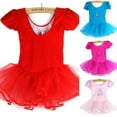 thumbnail image 4 of Robe de Danse Tutu à Manches Courtes Pailletée pour Filles avec Fleurs, 4 of 7