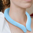 thumbnail image 5 of Reusable Neck Cooler TPU Ice Gel Collar 100ml Leak Proof Freezable 2+ Hours Chill 30-Min Freezer Prep Slim 2.5cm Width 2 Gel Inserts Storage Pouch for Summer Heat Outdoor Sports, 5 of 5