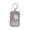 Gray, variant on Honmine Wave Card Holder with Stretchable Coil Strap, Clear ID Badge Holder for Students, Cute Card Protector for Bus Pass, Gift Card, and School ID Tag