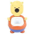 thumbnail image 3 of Orinal portátil de plástico para entrenamiento de baño, asiento de inodoro con bonitos dibujos animados para niños, orinal para viajes, cojín suave, 3 of 14