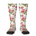 thumbnail image 2 of Lsque Strawberry1 Printed Crew Socks Men's Women's LightWeight Thin Casual Calf Socks ,Knee High Socks,Cotton Socks, 2 of 9