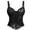 Black, variant on Women's Overbust Costume Corset Top Bustier Push Up Vintage Lace Shapewear Party Crop Top