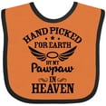 thumbnail image 3 of Inktastic Handpicked for Earth by My Pawpaw in Heaven with Angel Wings Boys or Girls Baby Bib, 3 of 4