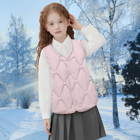 Vest for Boys Purple Puffer Vest Windproof Down Jacket Sleeveless Windproof Down Jacket Winter Kids Warm Gilet Waistcoat Toddler Puffer Jacket 7-8 Years
