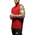 thumbnail image 2 of Sngxgn Mens Tank Tops Sleeveless T Shirts for Men's Fitness,Gym Tank Top for Men(Red,L), 2 of 6