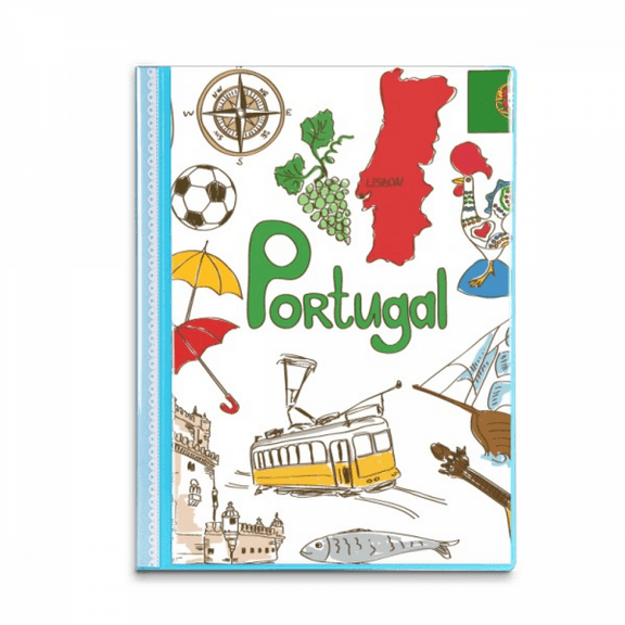 Portugal Landscap Animals National Flag Book Sheet Protectors Portfolio Binder Folder