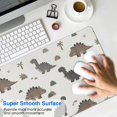 thumbnail image 4 of Long Mouse Pads for Desk,Light Beige Dinosaurs Landscapes Pattern Desk Mats on Top Of Desks, Desk Mouse Pad Extra Large with 3mm Non-Slip Base and Stitched Edge for Gaming,Office,Work,Home 35.4"x15.7", 4 of 6