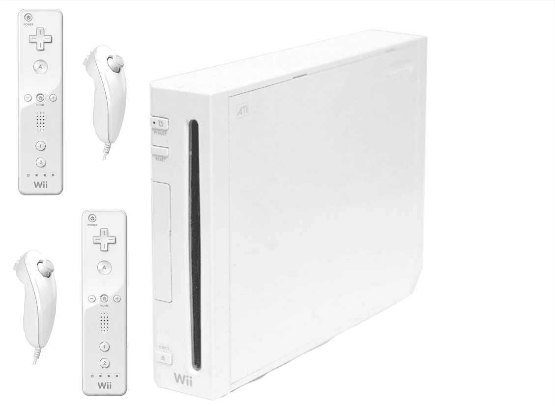 Mok monteren Rationalisatie White Wii Console System Bundle 2 Sets of Controllers - Used - Walmart.com