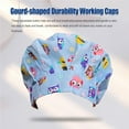 thumbnail image 3 of ruzhgo Operating Hats Nurses Long-time Service Gourd-shaped Pure Color Button Professional Assorted Colors Multifunctional Working Caps Hallowmas Yellow G-09, 3 of 5