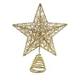 thumbnail image 4 of Decoración para árbol de Navidad Joiedomi Glitter Gold Star con 20 LED, 4 of 7