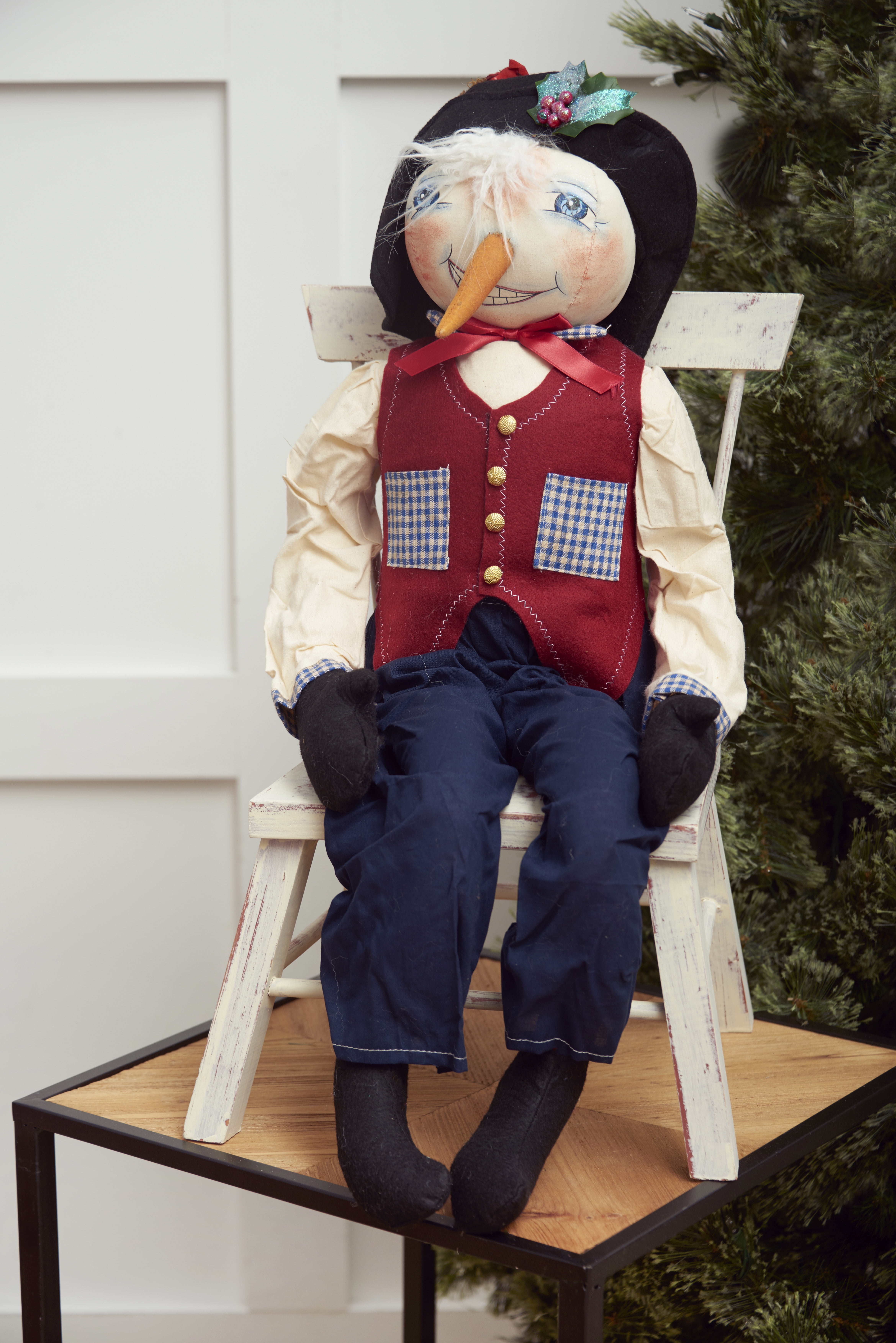 Perth Snowman Joe Spencer Gathered Traditions Christmas Art Doll