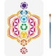 thumbnail image 1 of Plantilla Flor de la Vida 11.7x8.3 pulgadas, Plantilla de los 7 Chakras con pincel, Plantilla de pintura de geometría sagrada para meditación, Plantillas de dibujo de mandalas, 1 of 9