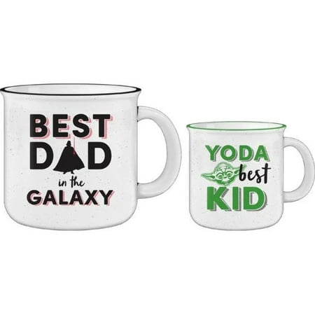 

BEST DAD VADER 16oz MUG YODA BEST KID 9oz MUG SET OF 2