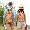 thumbnail image 6 of Lsque Squirrel And Mushroom Pattern Canvas Daypack, Durable Backpack, High-quality Versatile Backpack,Vintage Compact Backpack-Medium, 6 of 6