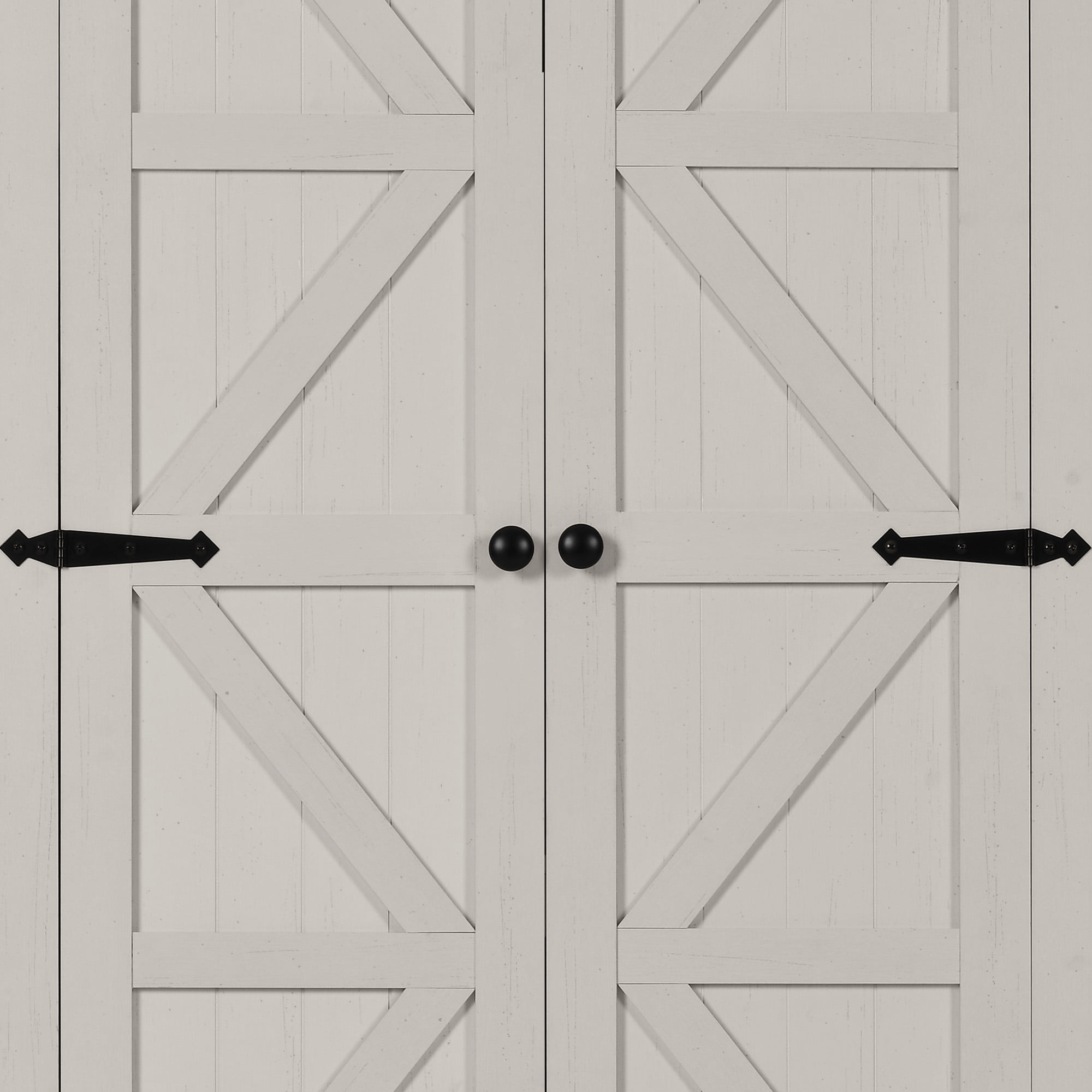 DWVO 64" Pantry Cabinet with drawers and Adjustable Shelves, Kitchen Storage Cabinet with Doors, White Oak