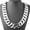 Silver, variant on Heavy Strong 32mm Silver /Gold Plated Cuban Link Chain Stainless Steel Necklace-Silver-26 in