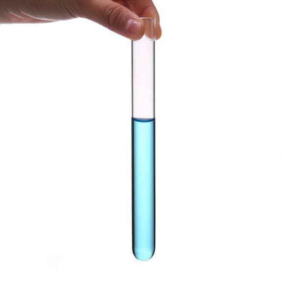 Huepoe Round Bottom Baking Mouth Glass Test Tube Vial – 10mm to 40mm Diameter, 75mm to 200mm Length – Durable Lab-Grade Glass for Scientific Experiments, Hydroponics, Teaching