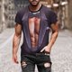 thumbnail image 2 of Playeras Lisas Para Hombre, Moda Informal Para Hombre, Estampado Digital 3D, Ejercicio Muscular, Fitness, Camiseta De Manga Corta, Blusa Superior, 2 of 5