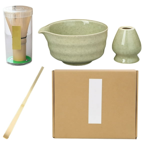 Matcha Whisk Set,Ceramic Matcha Bowl with Whisk,Includes Matcha Whisk Stand,Chasen,and Tea Scoop,Great for Tea Ceremony