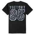 thumbnail image 2 of Univibe Mens Victory Graphic T-Shirt, Black, Small, 2 of 2