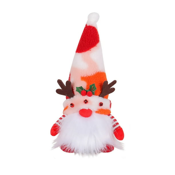 Fiudx Ofertas De La Semana Muñeco Iluminado Con Astas De Navidad, Muñeco Sin Rostro De Patas Cortas, Muñeco De Rudolph, El Gnomo, Decoración Navideña