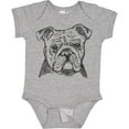 thumbnail image 3 of Inktastic English Bulldog Sketch Portrait Boys or Girls Baby Bodysuit, 3 of 5