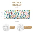 thumbnail image 2 of KLL Ultra Soft Microfiber Body Pillow Cover/Pillowcases 20"x54" with Hidden Zipper Closure-Cute Transport, 2 of 5