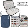 thumbnail image 3 of Watch Bands Storage Bag,Smart Watch Band Nylon Waterproof Protable Storage Bag Case Pouch Organizer Compatible with Garmin Watch Bands,Apple Watch bands,Samsung Watch Band etc (Blue), 3 of 9