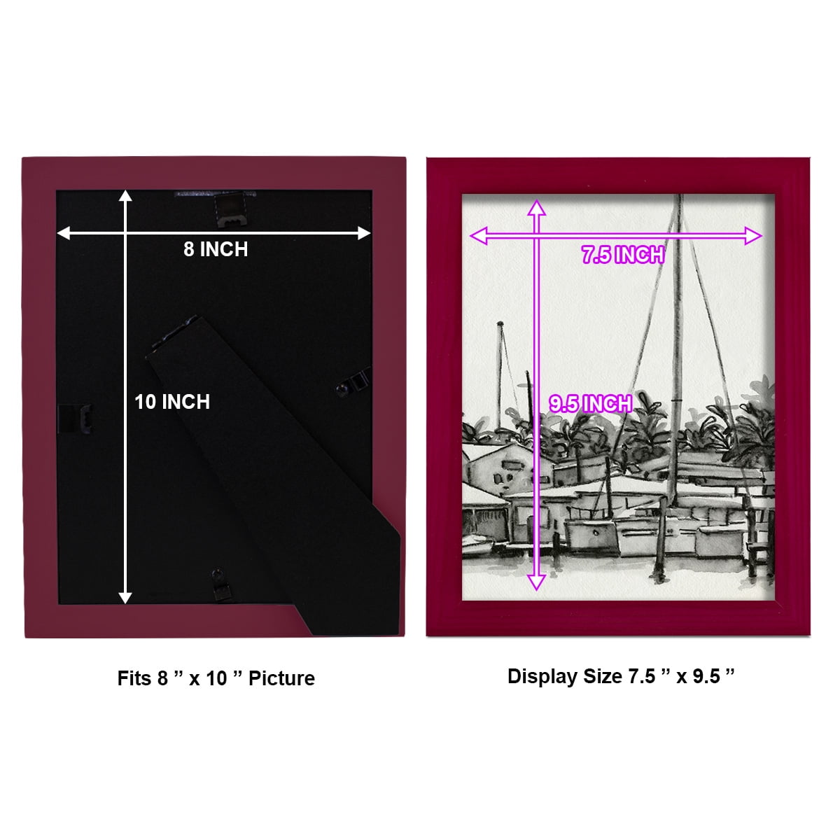 Neutral Tropics III - Framed Print w/glass - Cherry Red