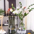 thumbnail image 4 of Jarrones simples de vidrio de Color primario, flores transparentes a base de agua, arreglo de flores secas, mesa de té for sala de estar, 4 of 4
