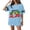 Light Blue Short Sleeve, variant on Mexico Soccer Jersey for Women Short Sleeve Y2k Summer Tops Crew Neck Comfy Soccer 2026 Shirts Spain Brazil Argentina France Germany Portugal Black 2XL