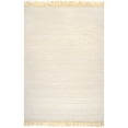 thumbnail image 4 of nuLOOM Wylie Honeycomb Wool Fringe Area Rug, 2' x 6', Runner, Wylie Beige, 4 of 5