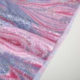 thumbnail image 5 of KHONTS Women's 60s 70s Hippie Disco Dress Retro Disco Outfit Sequin Floral Dresses Pink XL, 5 of 7