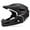 Black, variant on Abbraccia Cycling Helmet Modular Full Face Convertible Ventilated EPS Foam Construction with Detachable Chin Bar for Adult Mountain Trail Riding