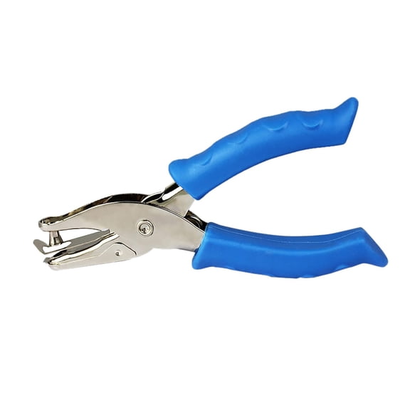 Yippzo 1/4 inch Single Hole Punch Metal Handheld Small Paper Punch with Soft Grip Handle for Circle Holes for DIY Craft Tag in Home, Office, Classroom