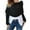 Noir, variante sur Utrum Torsadé Tricoté pour Femmes Chandail Court Foulard pour Femmes Chandail Foulard Tricotée avec Manches Foulard Tricotée