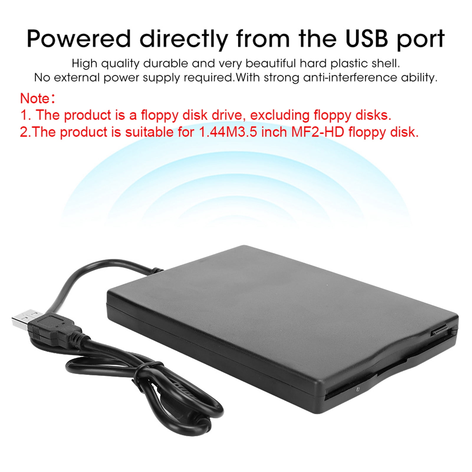 Computer Accessory, USB Port Powered 3.5-Inch Floppy Drive, For Desktop For Desktop And Laptop Computers