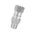 thumbnail image 1 of High Pressure Washer Swivel Joint 3/8 Inch Pressure Washer Hose Fittings Rotation Connector Car Washing,1 x High Pressure Joint,Silver, 1 of 7