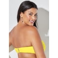 thumbnail image 2 of Swimsuits for All Women's Valentine Ruched Bandeau Bikini Top, 2 of 6